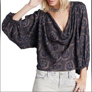 Free People Cowling Around Boho Blouse